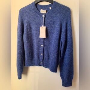 DOEN Petra Cardigan in Blue Dusk Size XS